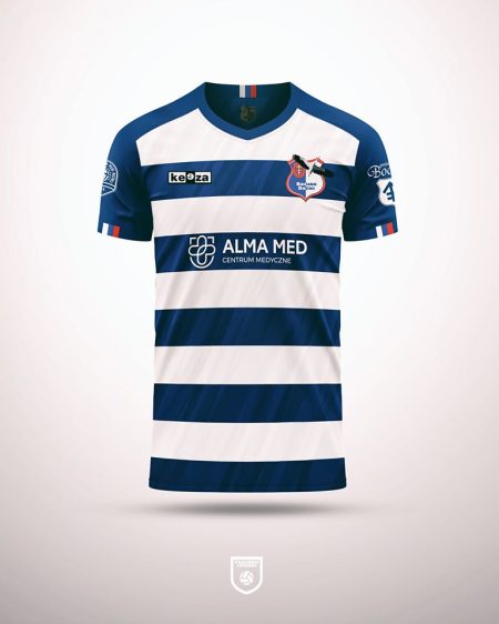 Projektant koszulek Wisły Kraków zaprojektował stroje Bociana!