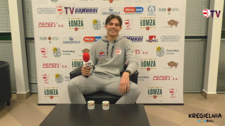 Kamil Dobrowolski obrońca ŁKS-u Łomża: staram się nie grać jak Kamil Glik