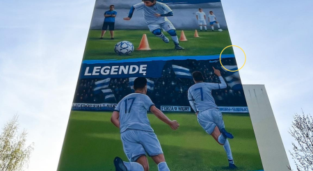 W Suwałkach powstał mural Wigier „Razem tworzymy legendę”