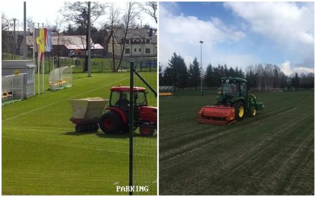 Dwa dywany w okręgówce. „Zawodnicy nie zrzucą winy na boisko” [ZDJĘCIA]