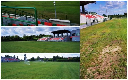 Nowy stadion – słaba murawa. Burmistrz Szczuczyna wyjaśnia
