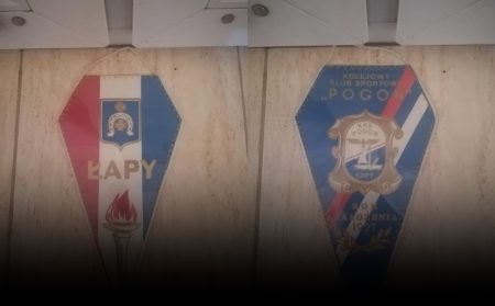 Wylicytuj historyczny proporczyk Pogoni Łapy i pomóż Wiktorii!