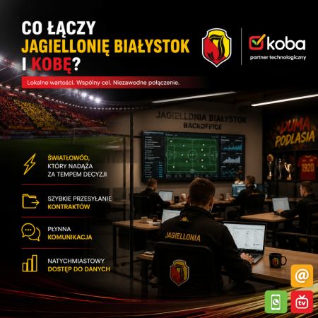 Co łączy Jagiellonię Białystok i Kobę – lokalnego dostawcę internetu?
