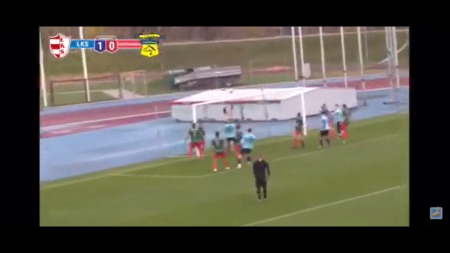 Z rożnego w bramkę! Zobacz gola zawodnika Krypnianki [FILM]